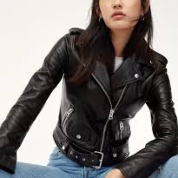 Mackage  Women's Moto Leather Jacket Size S - Picture 1 of 16